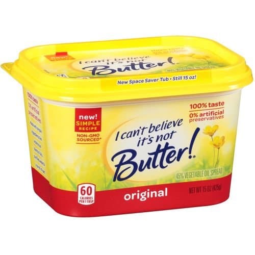 I Cant Believe Its Not Butter Original Yellow Spread, 15 Ounce -- 12 per case.