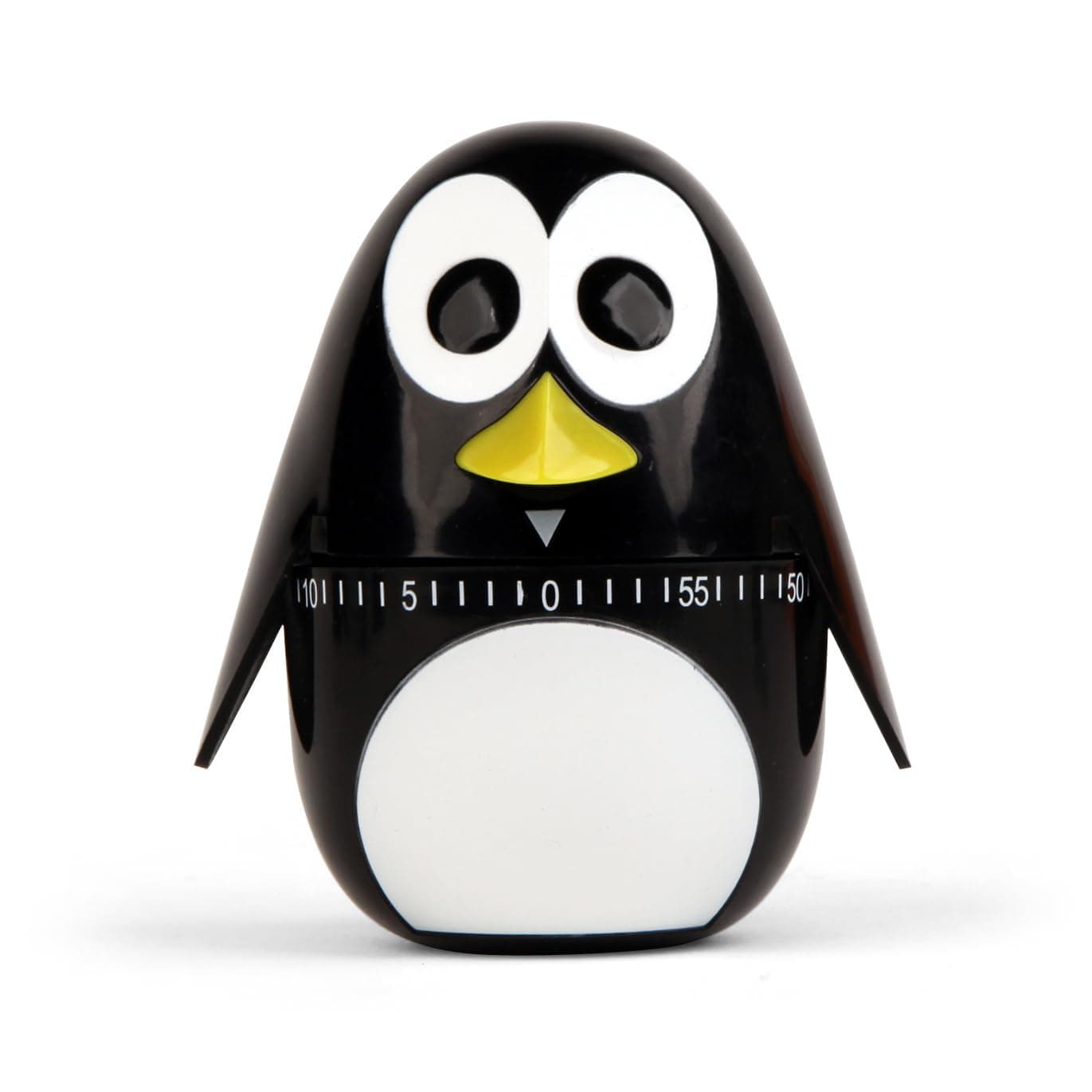 KIKKERLAND Penguin Kitchen Timer, Black-white