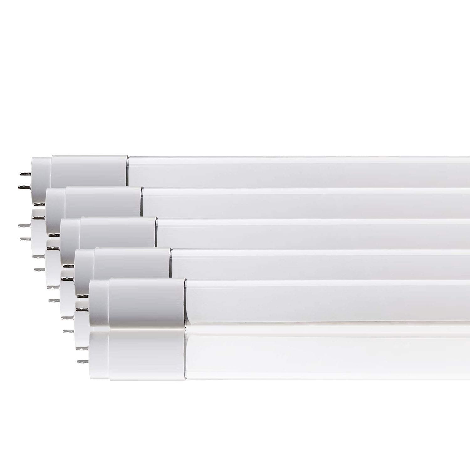 Set of 5 ZoneLED Set 120 cm LED Tube T8 G13 18 W (replaces 36 W Gas Tube) White 6400 K – 1600 LM 160 ° beam, 6000K Weiss, G13, 22.00 W, 220.00 voltsV