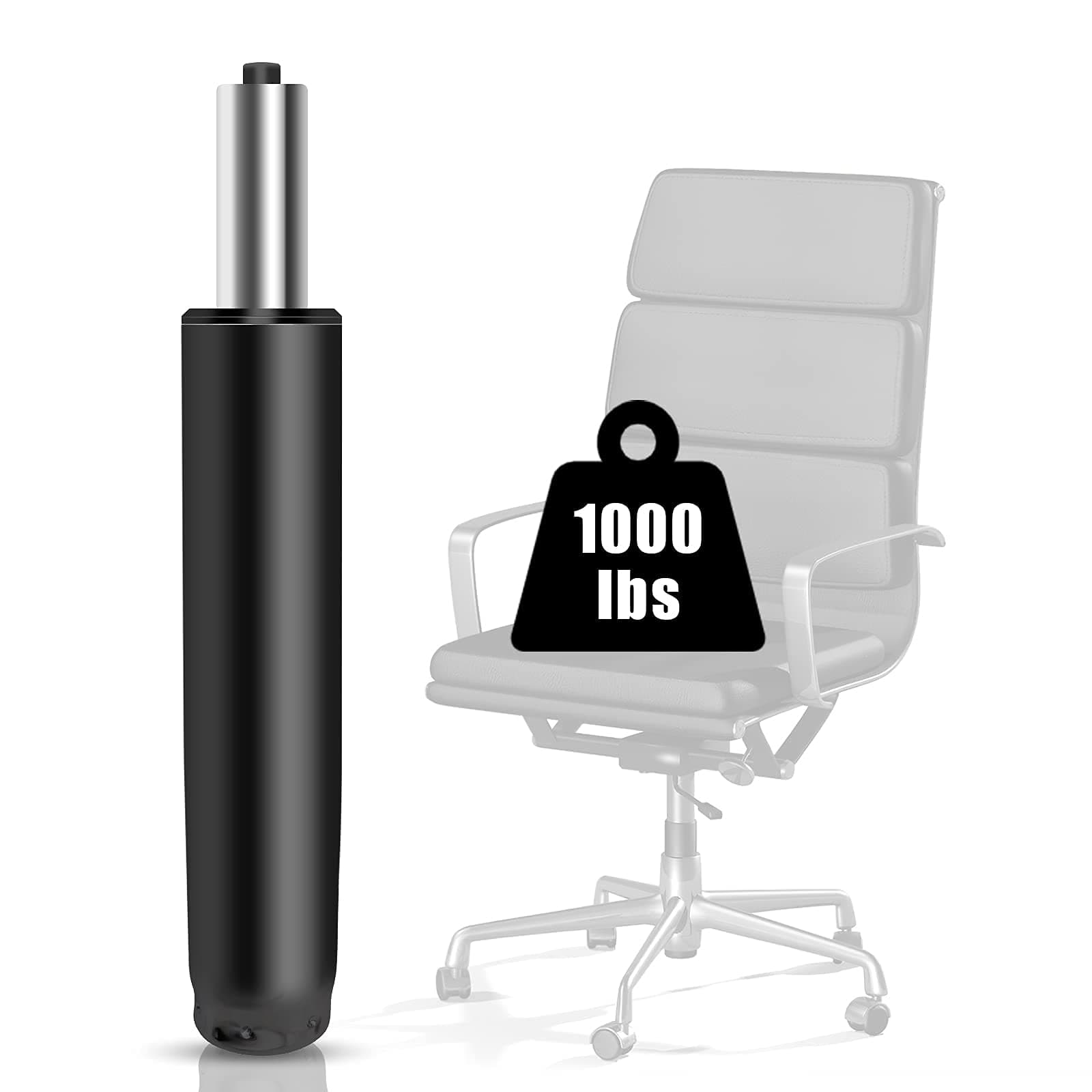 5.5 inch Office Chair Gas Lift Cylinder-Office Chair Replacement Parts,Universal Size Fits Most Chairs,Heavy Duty Gas Lift Hydraulic/Pneumatic Piston(Black)
