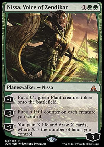 MTG Magic: The Gathering - Nissa, Voice of Zendikar (138) Oath of The Gatewatch OGW, OGW138, Green