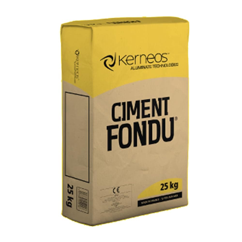CIMENT FONDU 25KG - REFRACTORY - FIRE CEMENT - KILN - STOVE- FURNACE -PIZZA OVENS