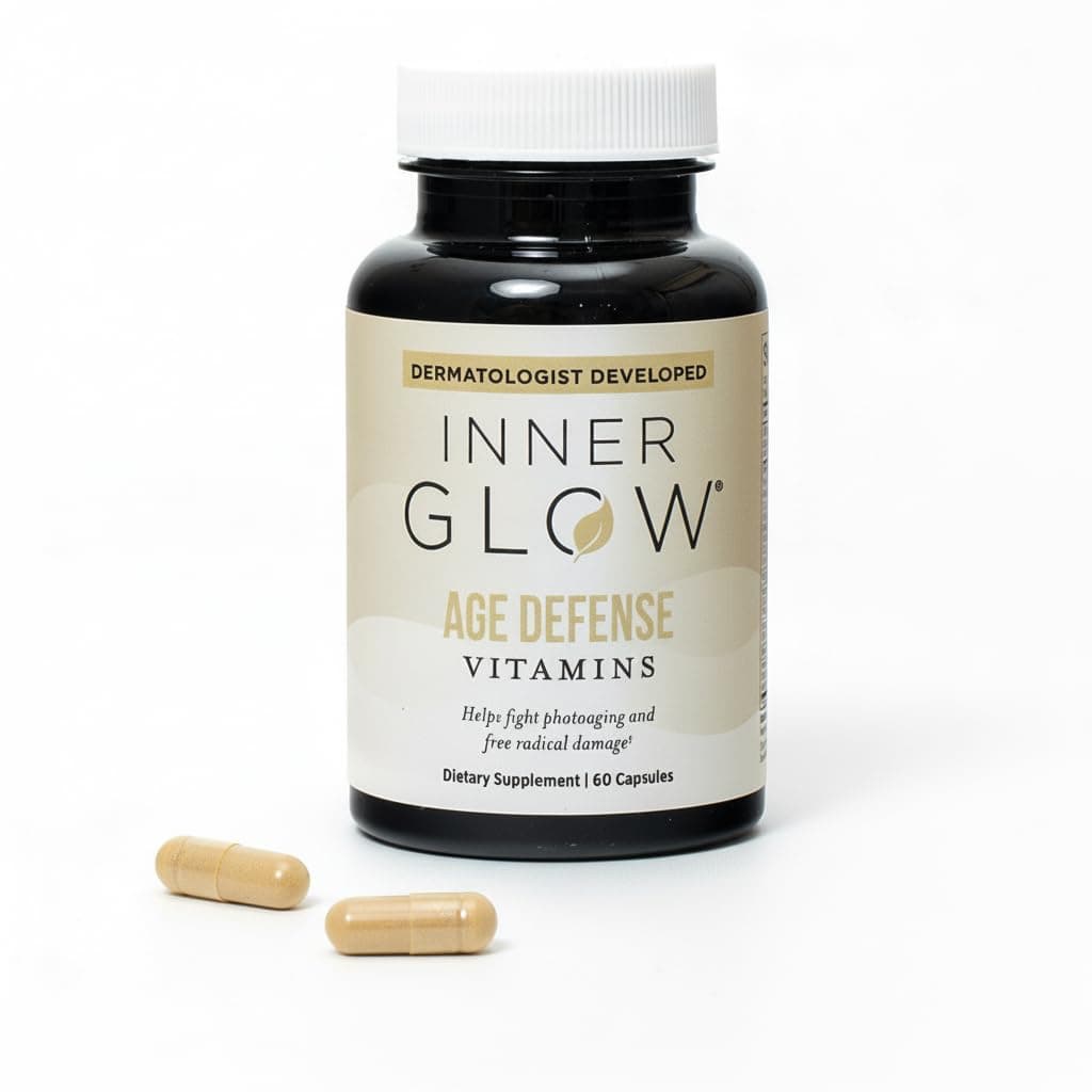 Age Defense Vitamins - Dermatologist and Plastic Surgeon Developed to Fight photoaging and Melasma, Polypodium Leucotomos Antioxidant Formula – Vegan, Gluten-Free – 60 Capsules