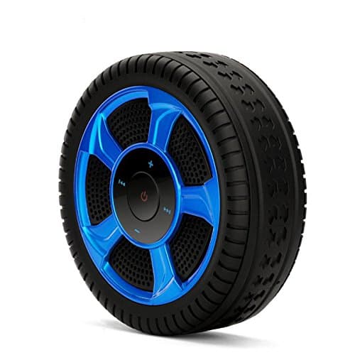 Bluetooth Speaker,Kwow Tire Shape Wireless Portable Bluetooth 4.2 Stereo Outdoor Speaker,8-hour Playtime,Enhanced Bass,Build-in Microphone ,Hands-free Call,AUX Line and TF Card Slot for iPhone,Samsung,LG,iPod,iPad,Tablets,Computers, Laptops, Smartphones