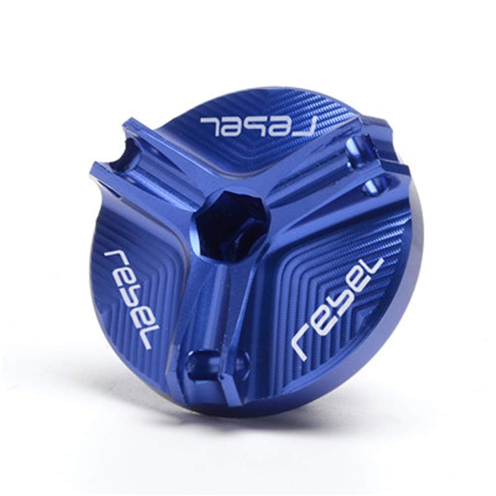 Blue Engraved Engine Magnetic Oil Drain Plug Bolt for Honda Rebel CMX 300 500 2017-2018