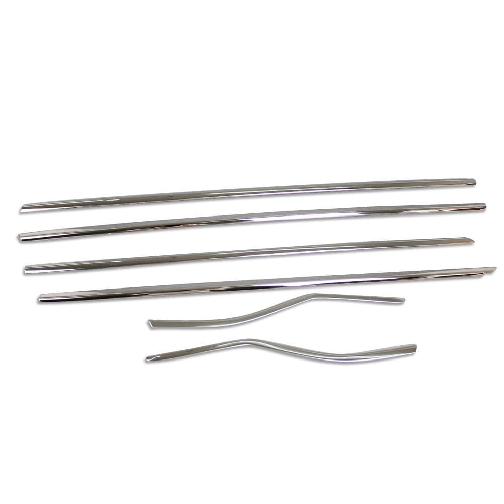 Rqing For Honda 10th New Accord 2018 2019 Window Lower bottom Frame Cover Trims Stainless Steel -6PCS