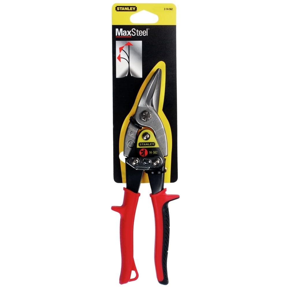 Stanley 2-14-562 Aviation Snips MaxSteel Left, Blue