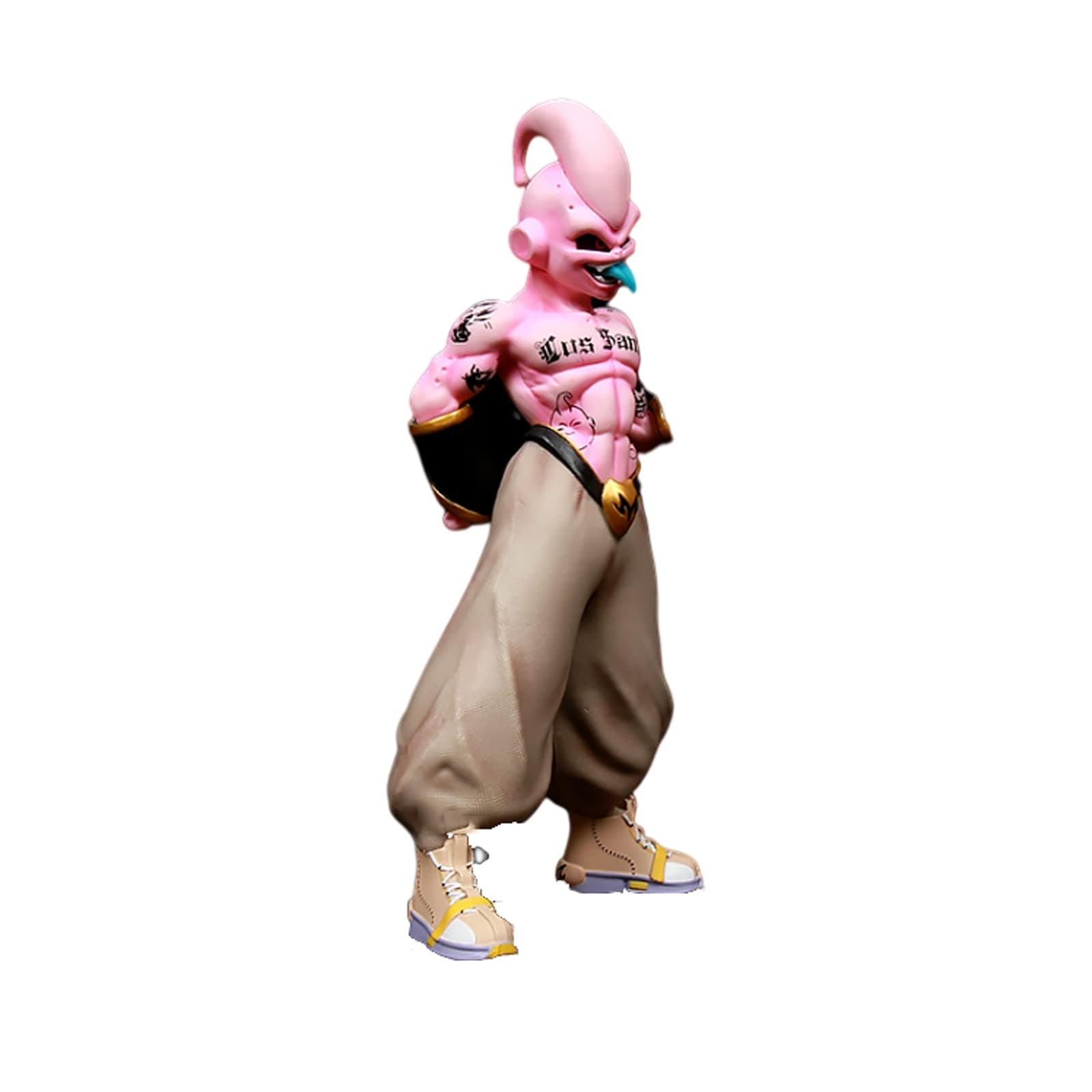 Japanese Figure Doll Dragon Ball Tattoo Majin Buu Figure Anime Model Case Car Decoration for Children/Adults Quality Product Spot Goods
