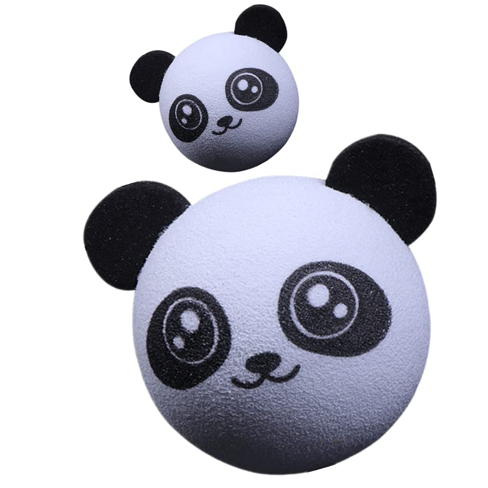 2 Pcs Cute Panda Car Aerial Ball Car Antenna Topper Truck Decoration EVA Aerial Ball for Any Car Model with Antenna