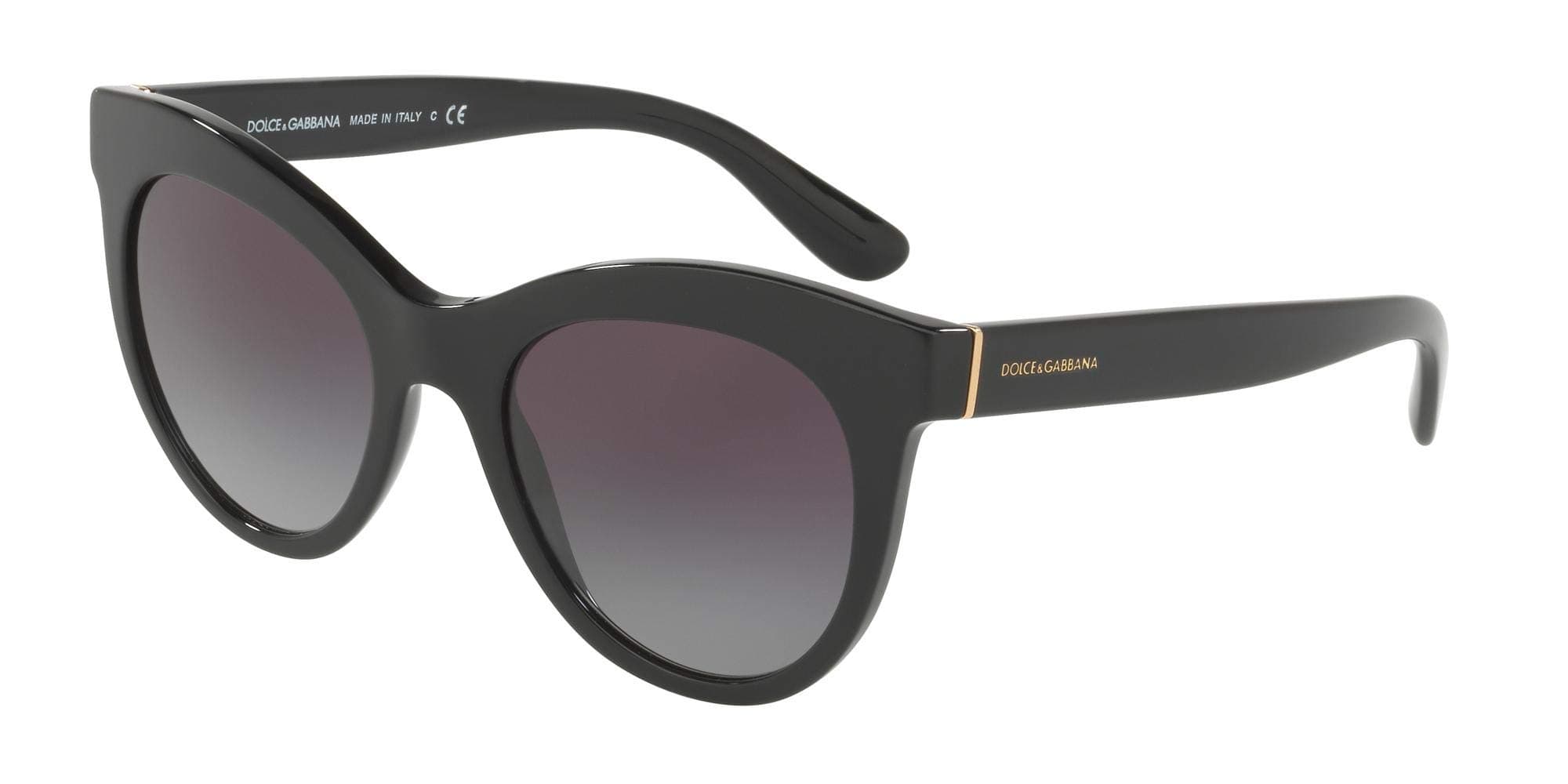 Dolce&Gabbana DG4311 Sunglasses 501/8G-51 - Black Frame, Grey Gradient DG4311-501-8G-51