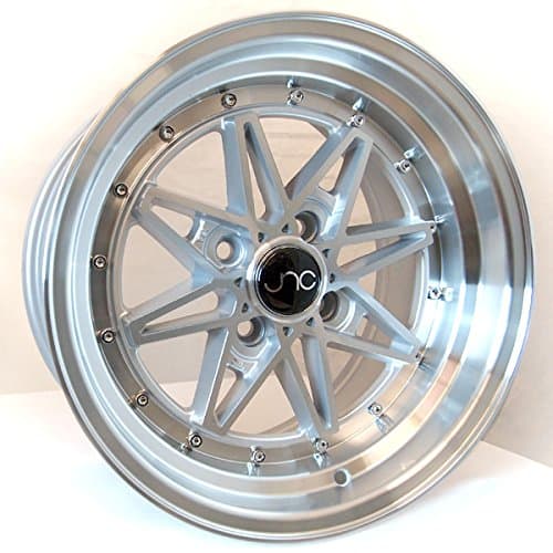 JNC002, 15x8, 4x100, Silver / Machined Face, et25