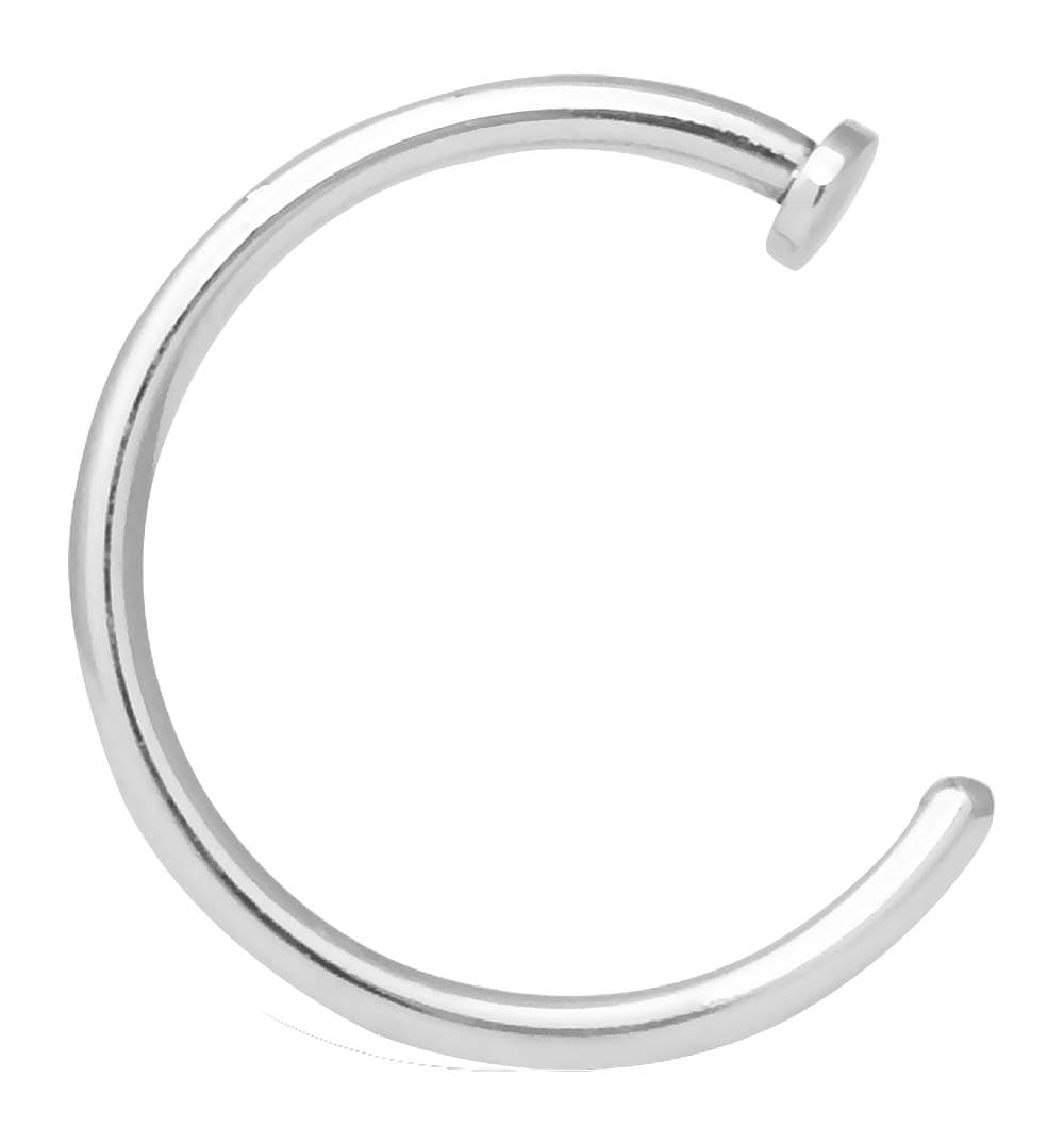 ORANGELOVE Faux Piercing Jewelry Fake Nose Ring Hoop Faux Lip Septum Nose Ring Set Body Jewelry 18g 20g 22g Surgical Steel Perfect Basics Comfort Fit Nose Hoop 6mm 8mm 10mm