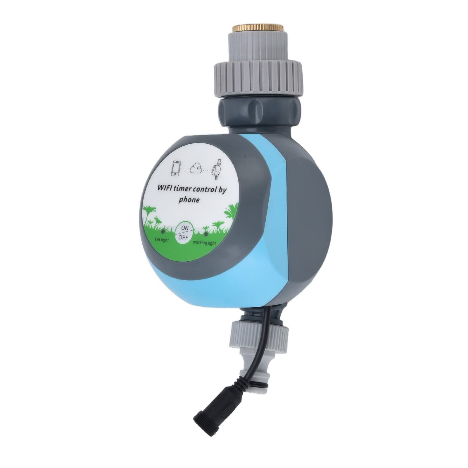 Septpenta Irrigator Timer, Smart Irrigation Systems, Save Water and Time, Mobile Phone Remote Wifi BT Control, Programmable Garden Watering, Watering Timers for Help You Handle Garden Watering