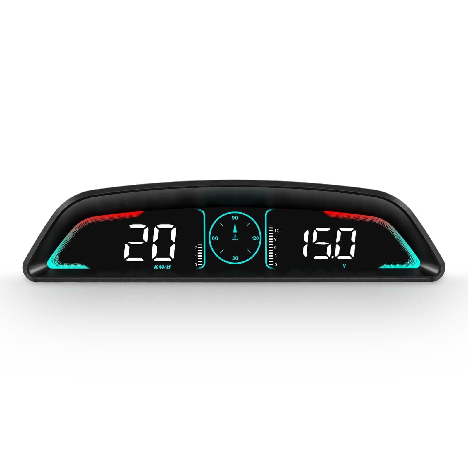 OBD2 Gauge Display,Head Up Display for Cars,Speedometer with Speed,Engine RPM,Clock,Overspeed Alarm,Water Temperature Alarm,Fatigue Driving Reminder,Fits Most Post-2008 Models