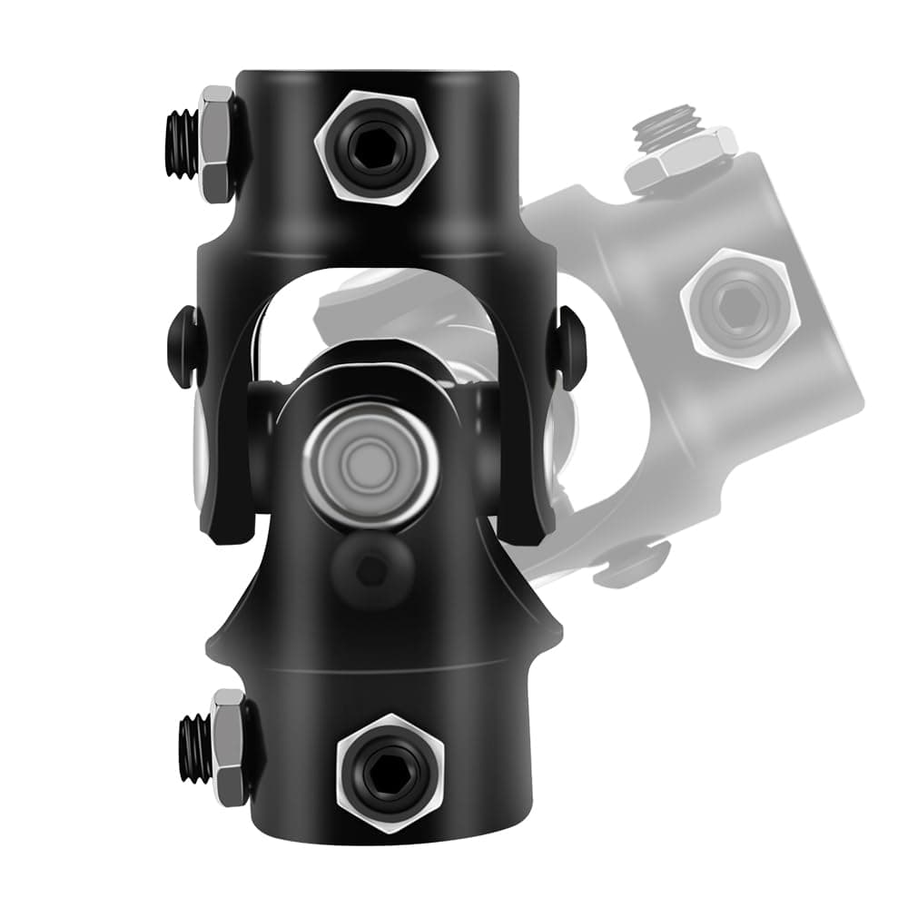 3/4 "DD x 3/4 "DD U Joint Universal Steering Shaft Coupler Max Angle 35 Degree (3-1/4") 83mm Black