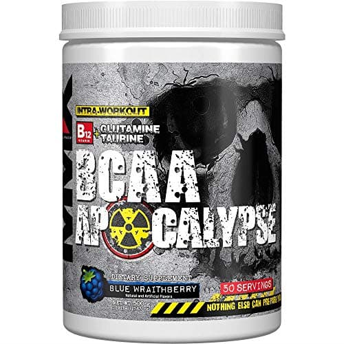 MuscleMaxx BCAA Apocalypse Intra-Workout B12 Glutamine Taurine Blue Wraithberry 17 63 oz 500 g