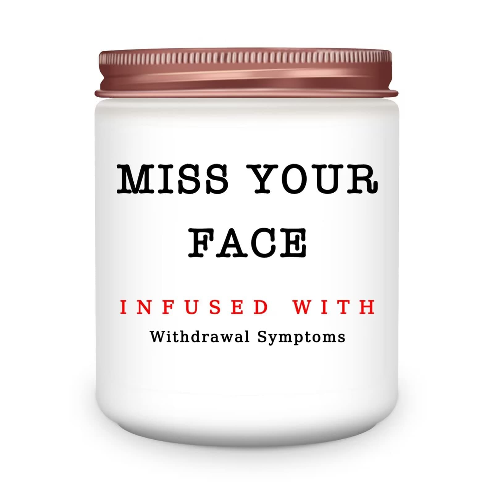 HomsolverGifts for Women, Men, Friends, Sister, Bestie, Christmas Birthday Candles for Her Him, Unique Friendship Gift for Friend, Miss Your Face Scented Candle