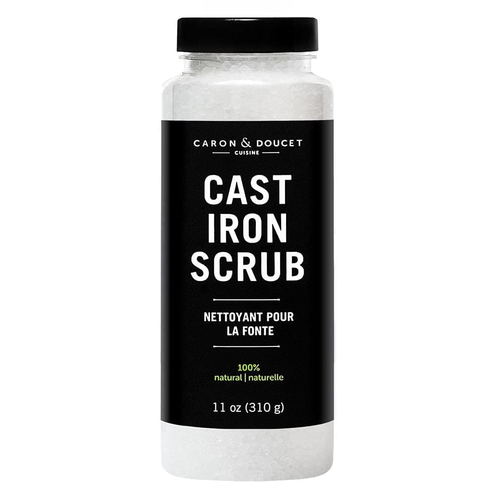 Cast Iron Cleaning & Restoring Scrub | 100% Natural | Best for Removing Rust Without Scratching & Care Before Cleaning, Washing & Seasoning (11 Ounce)