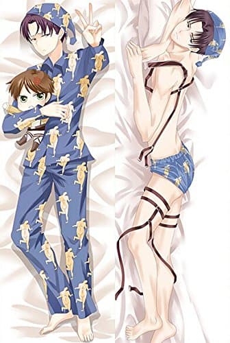LU? Japan Anime Dakimakura Attack On Titan Levi Rivaille who wear pajamas Decorative Hugging Body Pillow Cover Case bedding set
