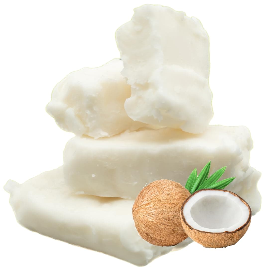 – fleur de spa Coconut 83 Wax All Natural Wax for DIY Candle Making Coconut Wax Blend Made in USA (1 Pound bar)