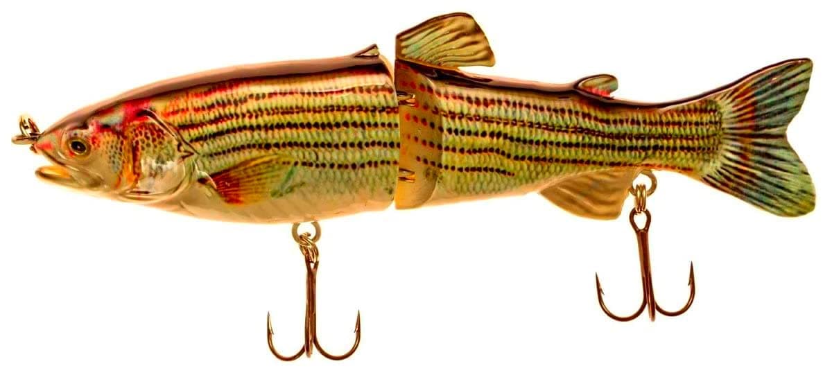 7" RF Glider Glide Bait Bass Musky Striper Fishing Big Lure Multi Jointed Shad Trout Kits Slow Sinking