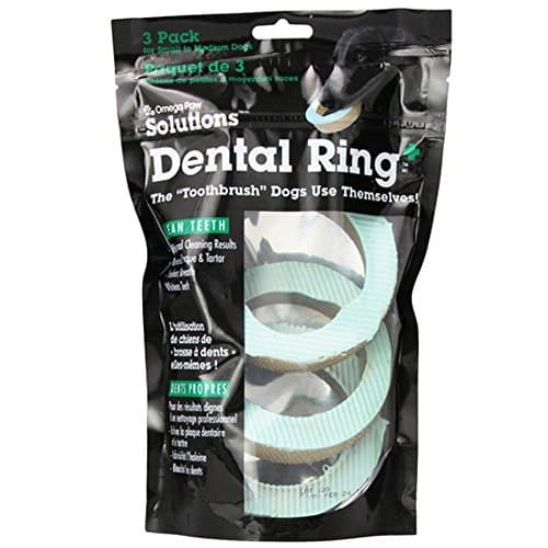 Omega Paw Dog Dental Ring Solutions, 3-Pack, Small