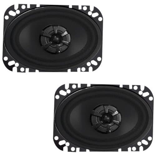 Audiobahn AMS460H 4 X 6 Inches 2-Way Murdered Out Series Coaxial Car Speakers