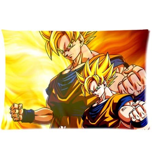 Dragon Ball Z Goku custom rectangle Zippered Pillow Cases 20x30 Inch (twin sides)