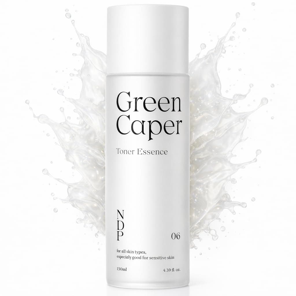 NDP Green Caper Milky Toner Essence - Hydrating Korean Toner for Face, Deep Moisture for Sensitive and Dry Skin, Panthenol, Madecassoside (4.39 Fl oz / 130ml)