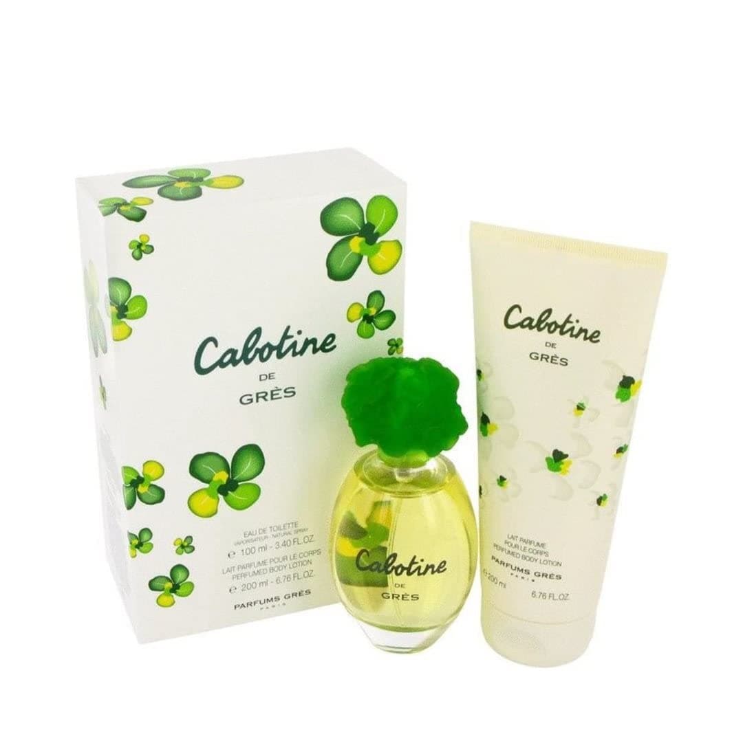 Cabotine 2 Piece Gift-Set Eau De Toilette Spray for Women, 3.4 Ounce and Body Lotion 6.7 ounce