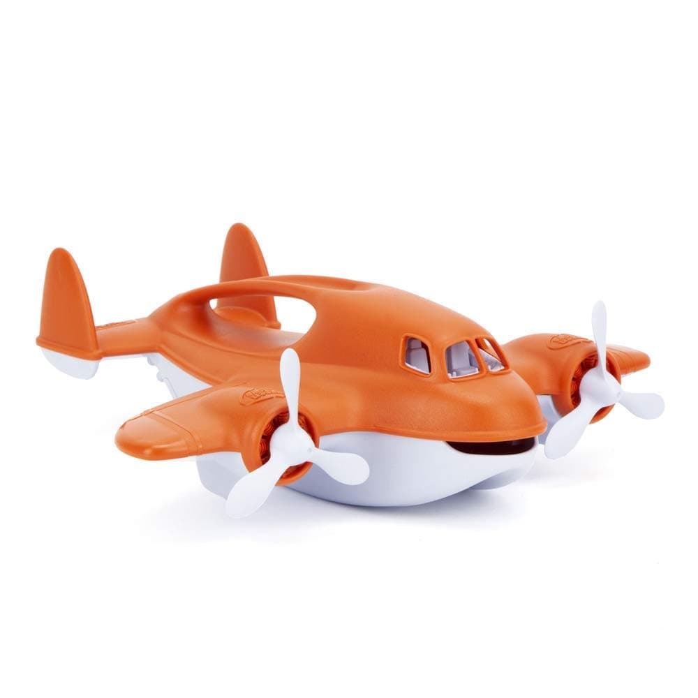 Fire Plane - Pretend Play, Motor Skills, Kids Bath Toy Vehicle. No BPA, phthalates, PVC. Dishwasher Safe, Recycled Plastic, Made in USA.