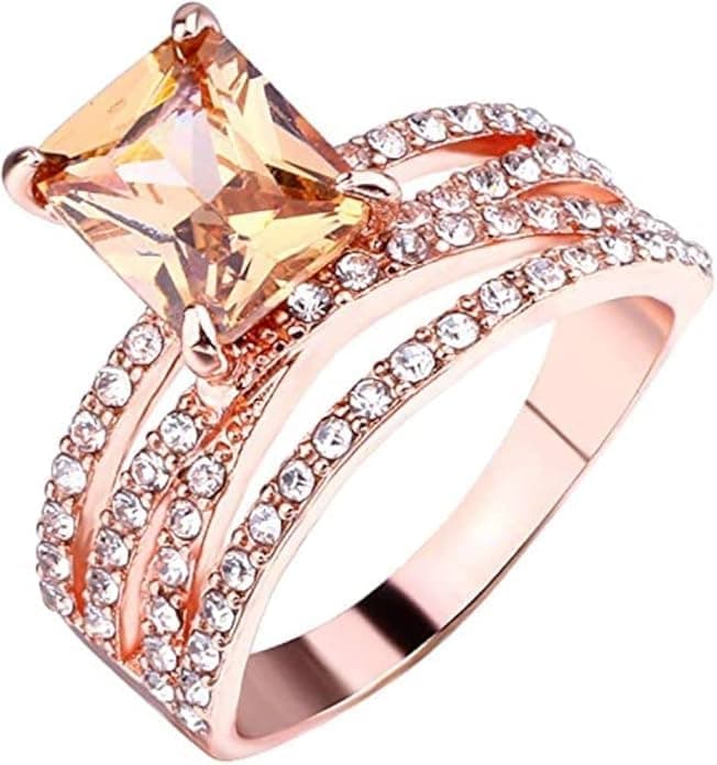 Metmejiao Sparkling Women Fashion 925 Silver Natural Morganite Ring Wedding Jewelry Rings (9)