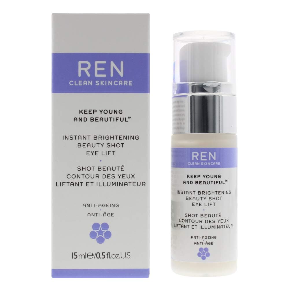 REN Keep Young and Beautiful Instant Brightening Beauty Shot Eye Lift, 0.5 Fluid Ounce