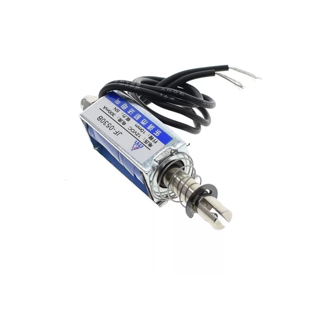 xcluma JF-0530B DC 12V 5N Push-Pull Type DC Solenoid Electromagnet Linear Motion