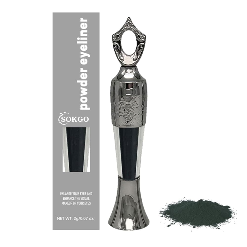 Powder Eyeliner, 100% Handmade Natural powder eyeliner, Easy to Apply Formula, Easily Removed, Last for All Day Long