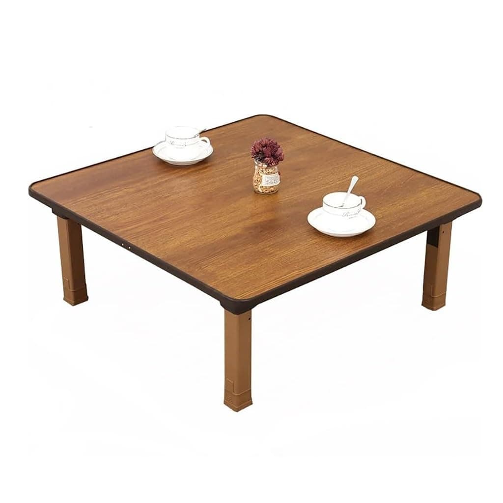 Japanese-Style Square Folding Tea Coffee Table, Low Table, Dining Table, Study Table, Small Desk, for Tatami Sitting On The Floor Bedroom Bay Window Tea Room (Size : 80x80cm)