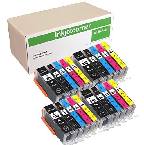 Inkjetcorner 20 Pack Compatible Ink Cartridges Replacement for PGI-270 CLI-271 XL 270 271 Works with TS5020 TS6020 MG6800 MG6820 MG6821 MG5700 MG5720 MG5721