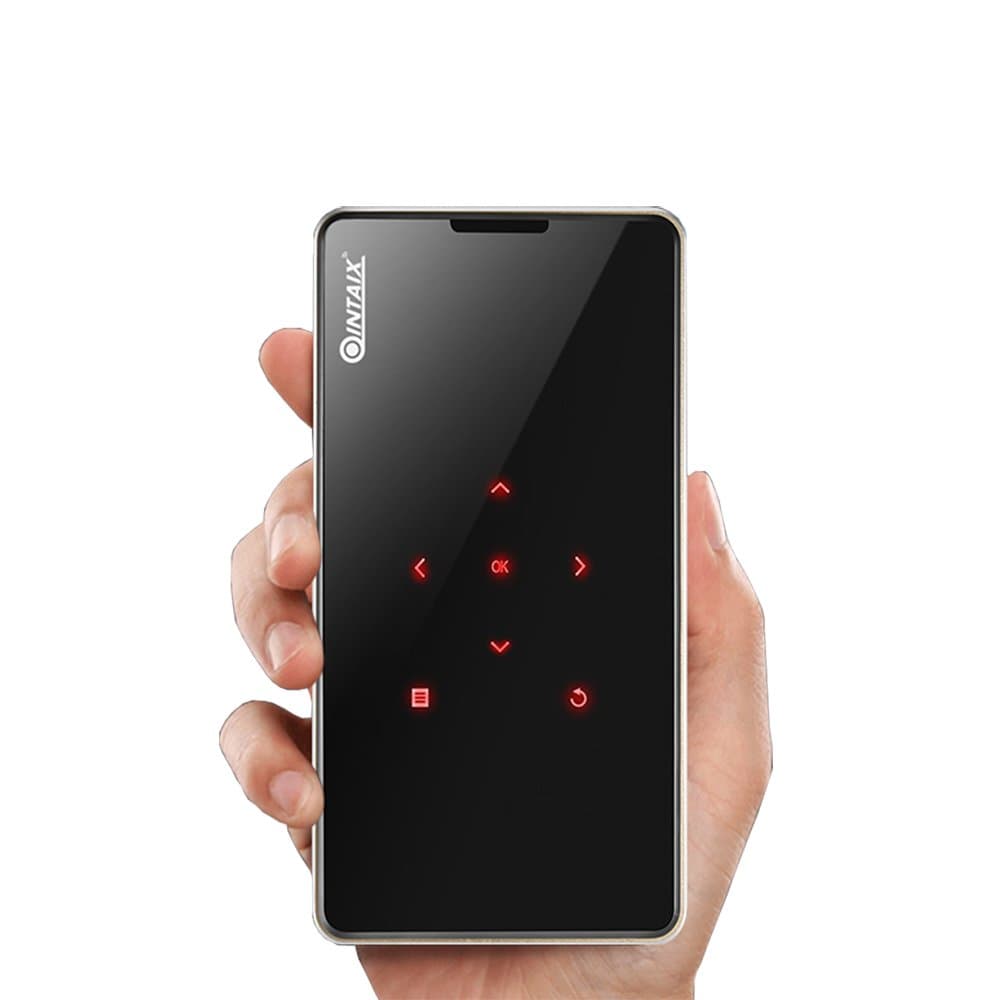 Mini Pico HD Projector Smart Android6.0 OS,2GB RAM,HD Input, Auto Vertical Keystone Correction - Miracast and Airplay Function,5Ghz WiFi +BT4.1, DLP with LED Google Play Store Projector