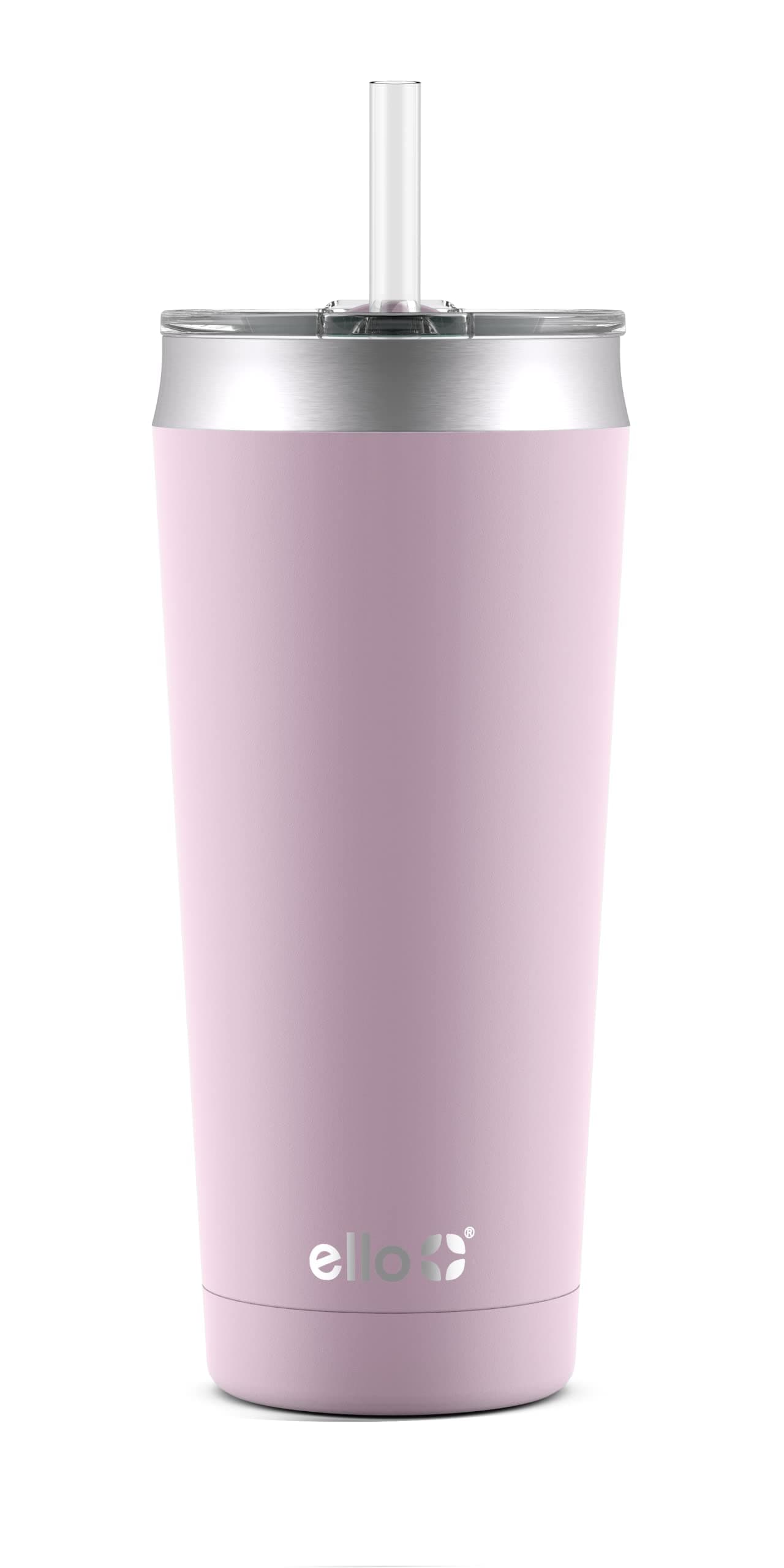 Ello Beacon Vacuum Insulated Stainless Steel Tumbler with Slider Lid and Optional Straw