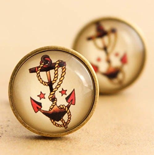Sailor Jerry Anchor Bronze Cufflinks
