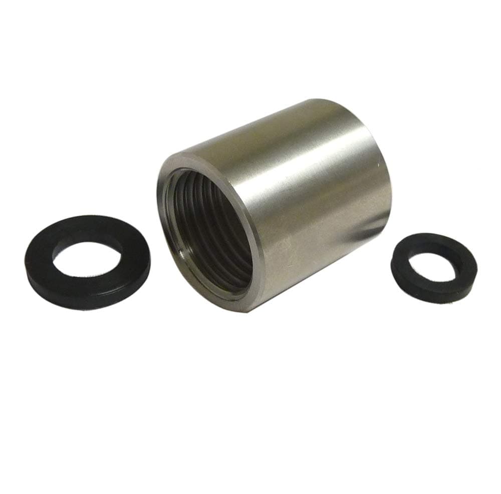 15mm Fine Thread Female to 1/2' BSP Female Stainless Steel Through Bath Shower Hose Adapter