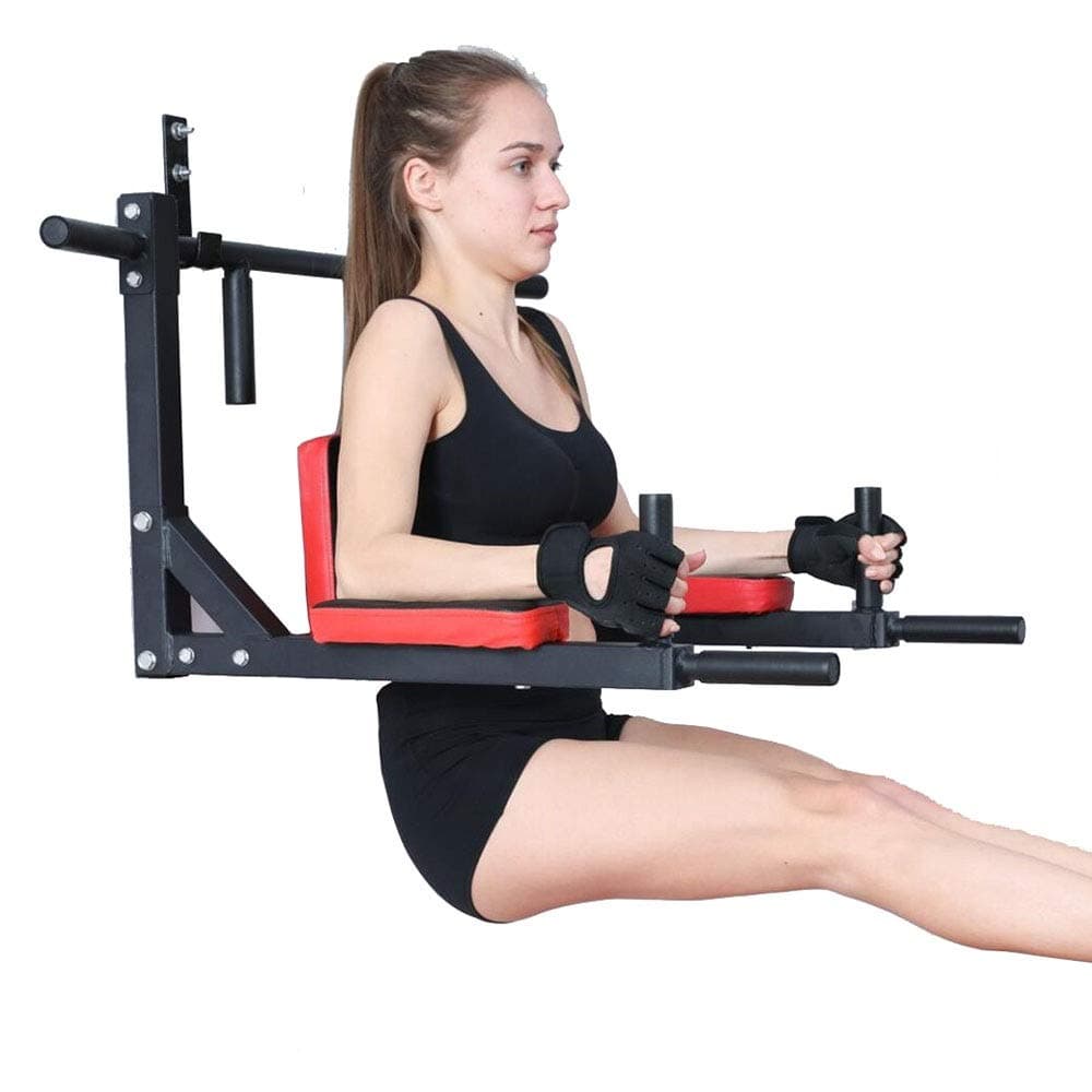 Parallel Bars Mounted Pull Up Bar Multifunctionsal Wall For Home Chin Up Bar Pullup And Dip Bar Pull Up Machine - Pull Up Perfect for Bar Exercises Dips Pull Ups ( Color : Black , Size : Free size )