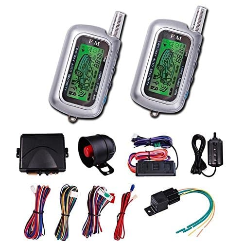 Carbest Vehicle Security Paging Car Alarm 2 Way LCD Sensor Remote Engine Start System Kit Automatic | Car Burglar Alarm System CB999