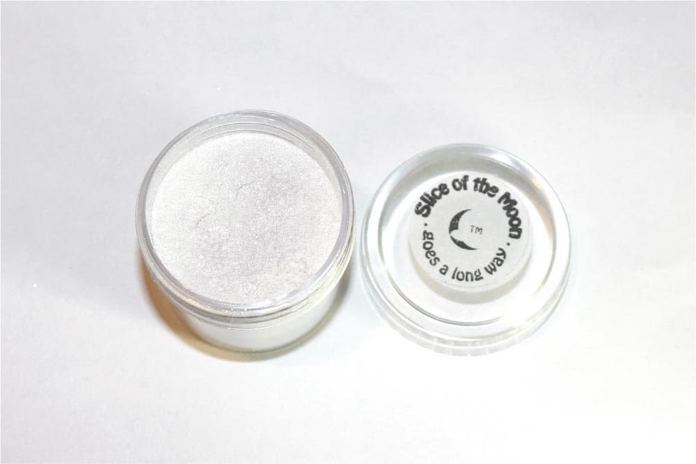 Silvery White Pearl Mica 1oz, Smooth Mica Powder, Cosmetic Grade Mica, Slice of the Moon