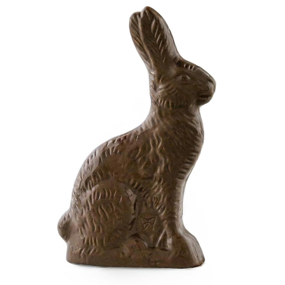 LAKE CHAMPLAIN CHOCOLATES Organic Classic 5` Dark Chocolate Bunny, 3.7 OZ