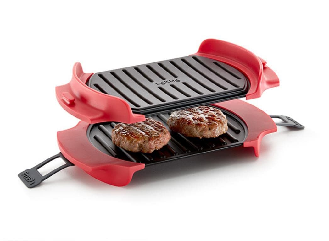 Lékué Microwave Grill, Red, Steel