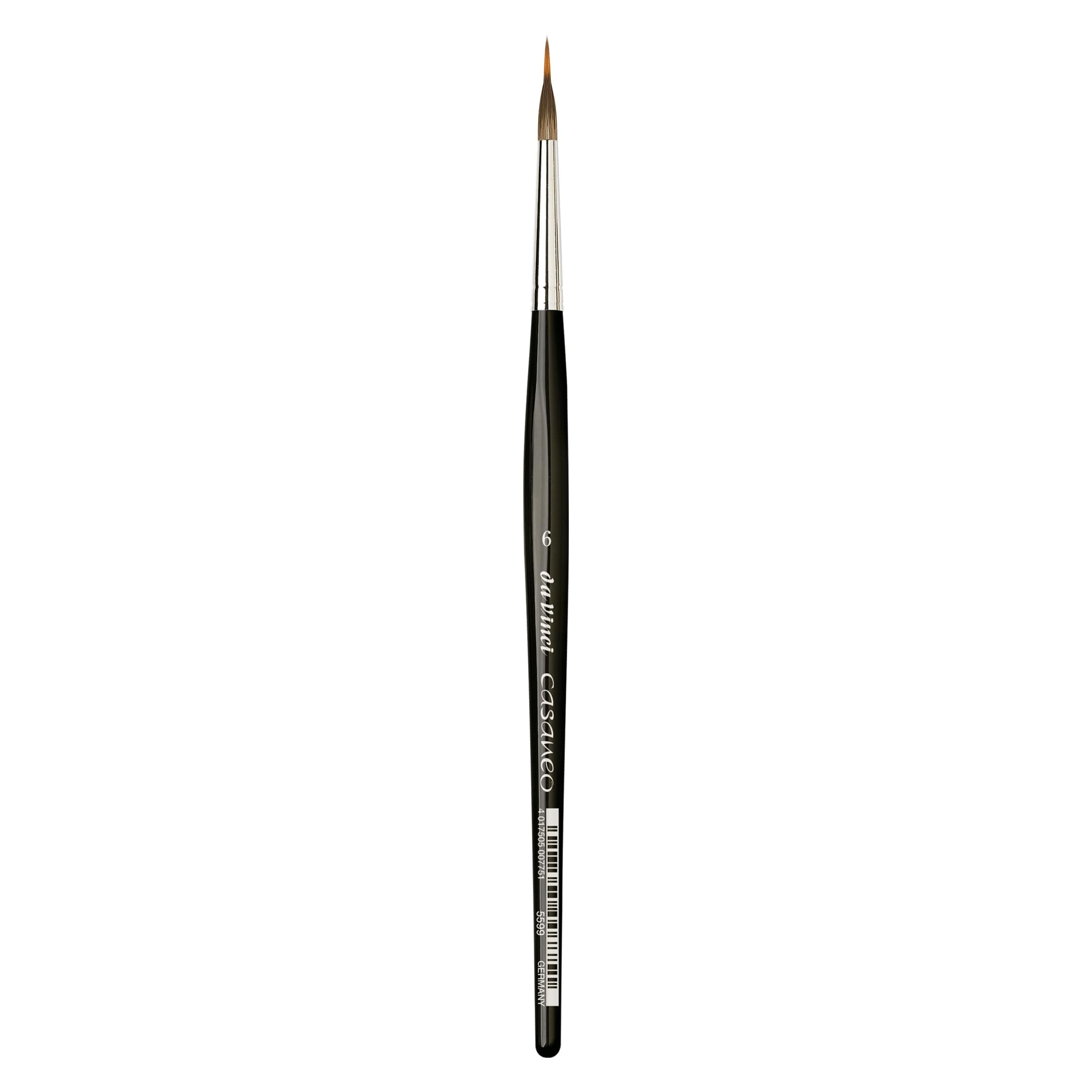 Watercolor 6 Series 5599 Size Inlaid Liner-Casaneo New Wave Synthetics-Vegan-Made in Germany, Black