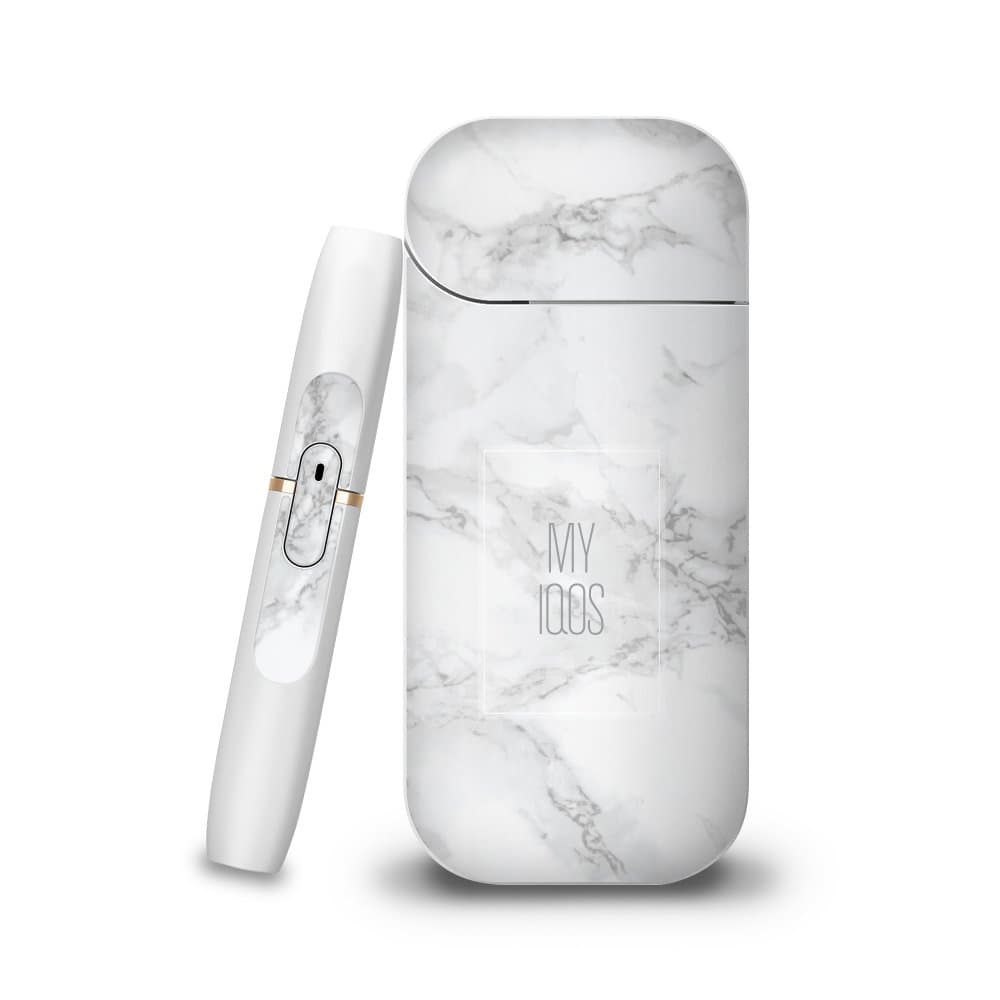 IQOS Skin Cover Sticker Protective Film Marble Designs Made in Korea (Marble White)