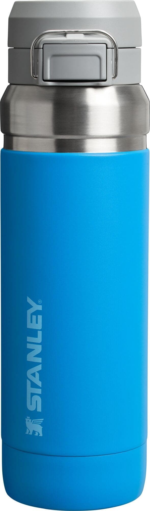 Stanley Quick Flip GO Water Bottle 36 oz | Push Button Lid | Leakproof and Packable for Travel and Sports | Insulated Stainless Steel | BPA-Free | Azure