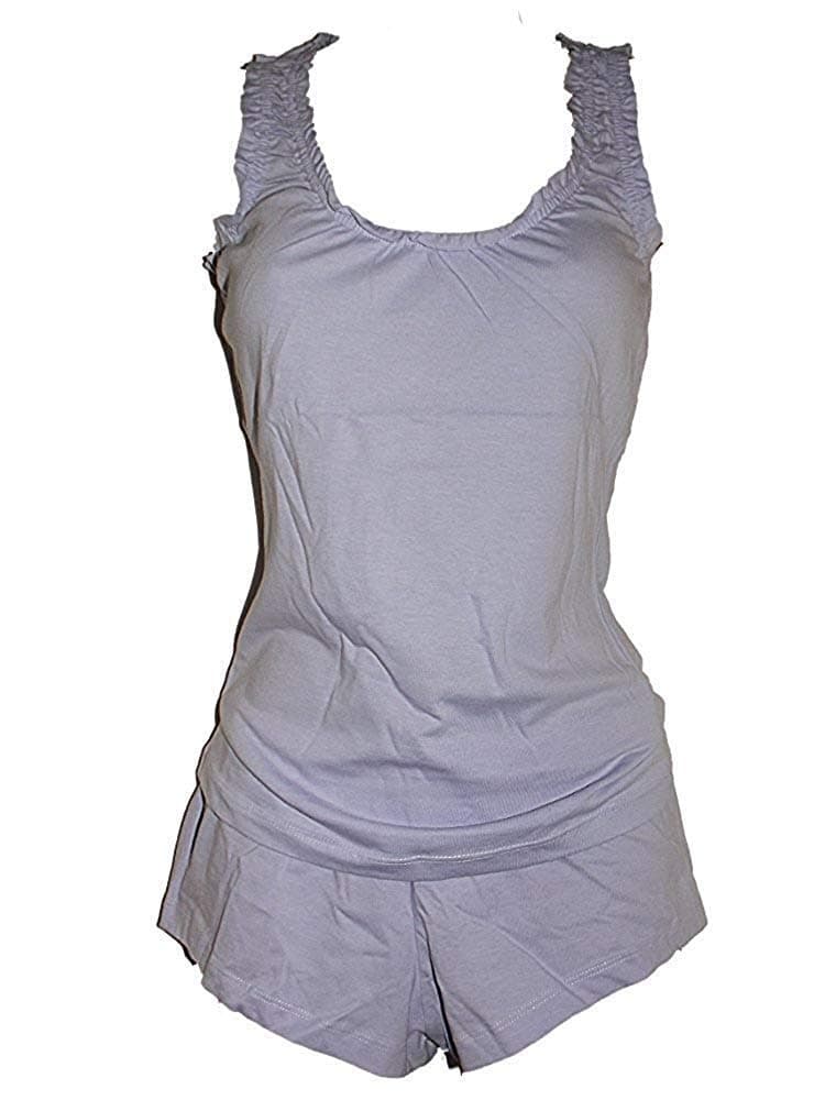 Ex-Store New Ladies Girls Lavender Shorts Pyjamas PJ's UK 8-16